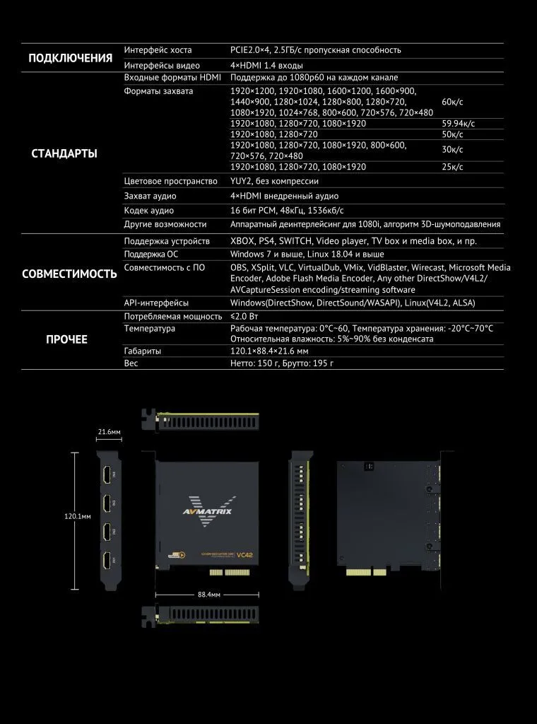 AVMATRIX VC42 4CH HDMI PCIE.jpeg AVMATRIX VC42 4CH HDMI PCIE.jpeg