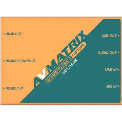 Устройство видеозахвата AVMATRIX UC1218-4K HDMI USB
