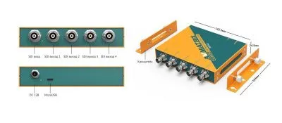 Усилитель-распределитель AVMATRIX SD1141 сигнала 3G-SDI 1х4