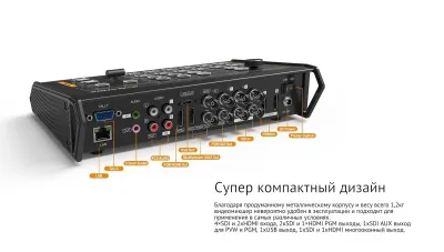 Видеомикшер AVMATRIX VS0601U компактный 6CH SDI USB