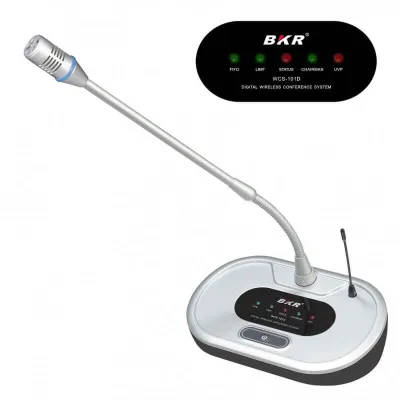 Микрофонный пульт делегата беспроводной clevermic BKR WCS-101D Silver