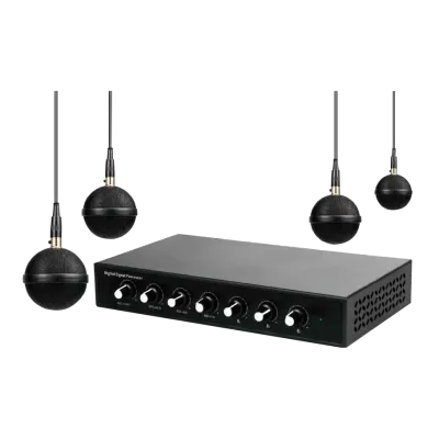 Комплект из 4-х потолочных микрофонов Prestel VCS-M6