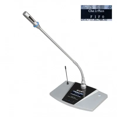 Микрофонный пульт председателя беспроводной clevermic BKR WCS-105C Silver