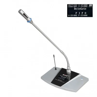 Микрофонный пульт делегата беспроводной clevermic BKR WCS-201D Silver