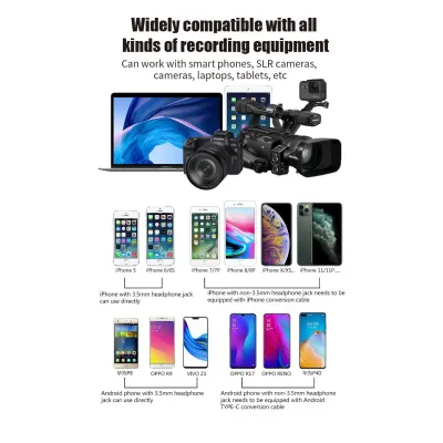 Двухканальный беспроводной микрофон с OLED-дисплеем Relacart Mi2