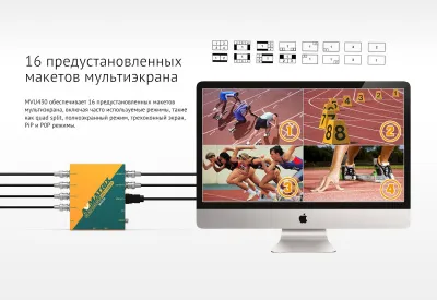 Мультивьюер AVMATRIX MV0430 3G-SDI 4CH