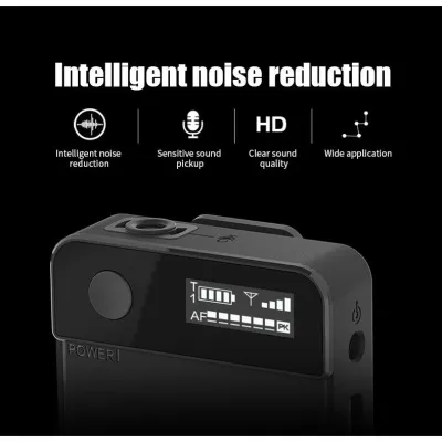 Двухканальный беспроводной микрофон с OLED-дисплеем Relacart Mi2