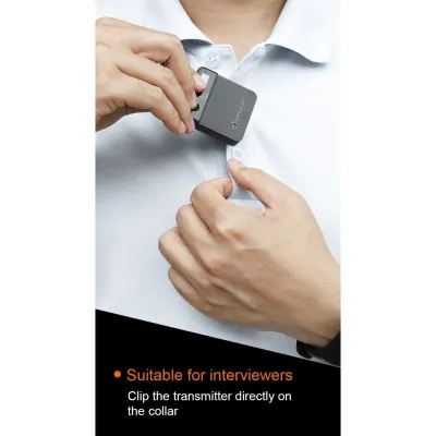 Двухканальный беспроводной микрофон с OLED-дисплеем Relacart Mi2